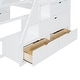 preview thumbnail 14 of 13, Loft Bed with Build-in 7 Drawers, 2 Shelves and Desk, White