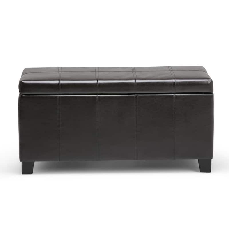 WYNDENHALL Lancaster 36 inch Wide Contemporary Rectangle Storage Ottoman