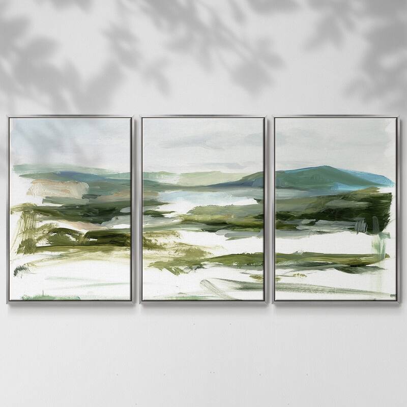 Marsh Sketch I - Multi Piece Framed Canvas