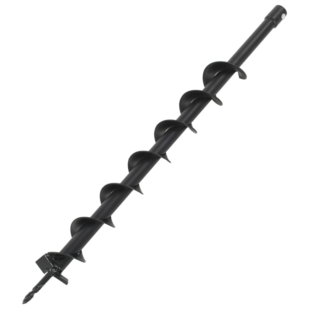 vidaXL Auger Drill Durable Steel Black Garden Plant Construction Multi Sizes