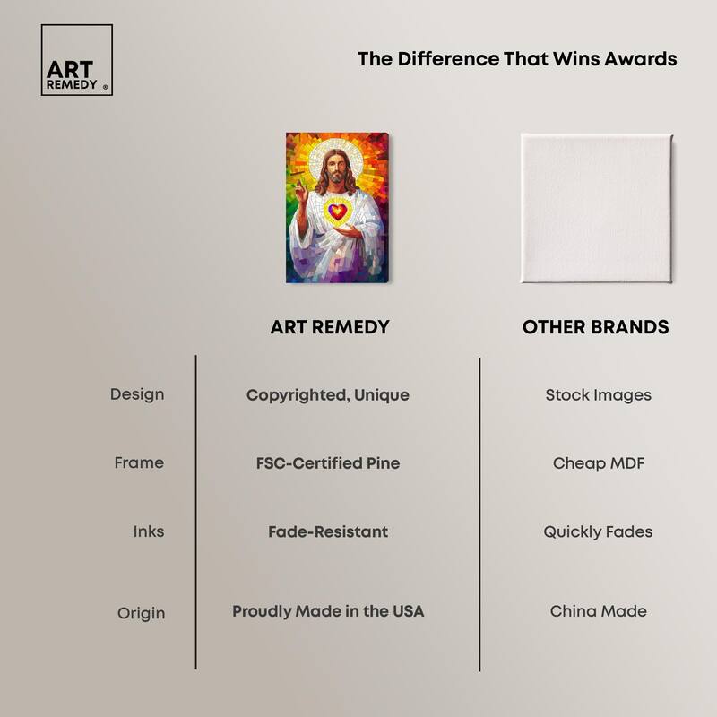 Blocks of Benediction I Canvas by Art Remedy, Gallery Wrapped