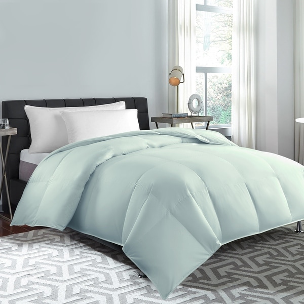 Hotel Grand Collection Light Blue Feather Down Comforter Full/Queen