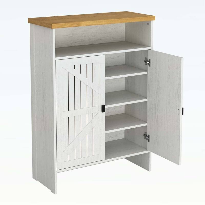 Shoe Cabinet with Sliding Doors,Space-saving and Multi-functional Storage for Home Decor