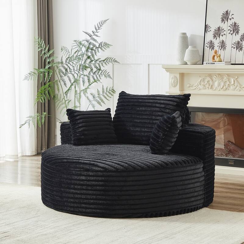 Corduroy Sponge single sofa,No Assembly Required