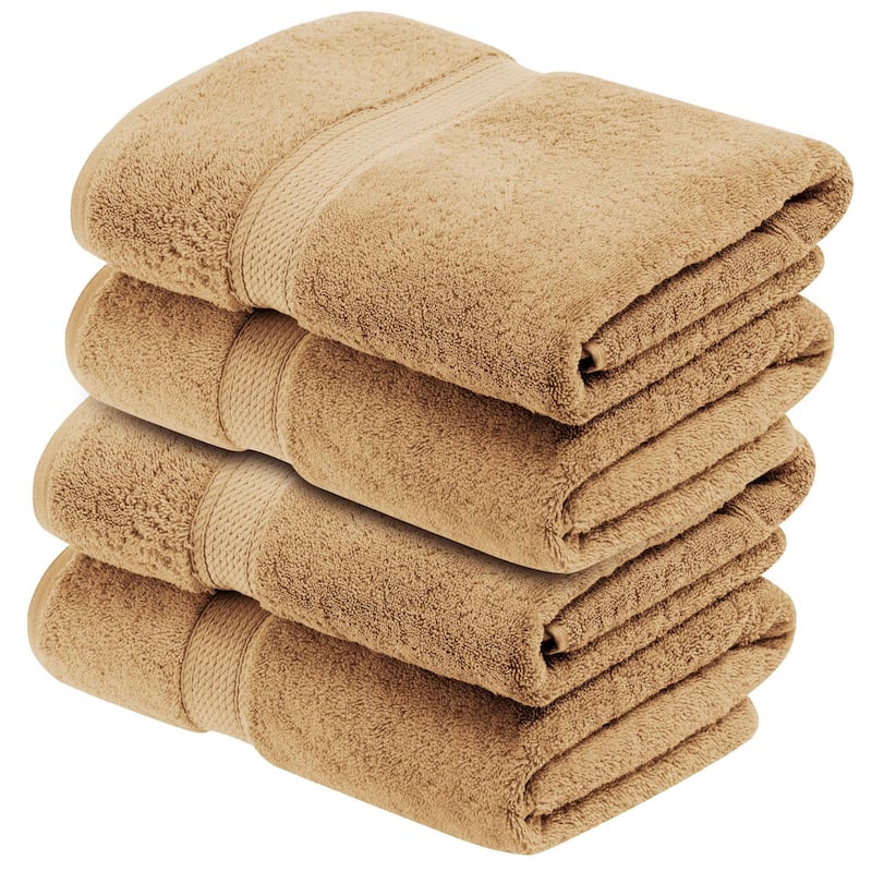 Superior Egyptian Cotton Pile Heavyweight Bath Towel Set of 4