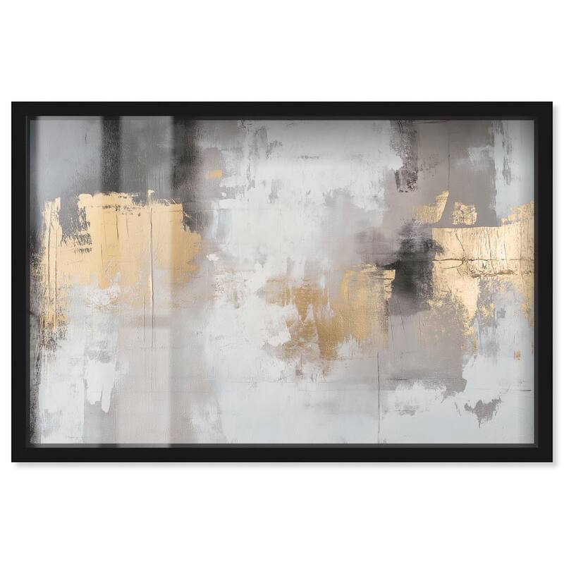 Gilded Gray I Shadowbox by Art Remedy - Black - 24" x 16"