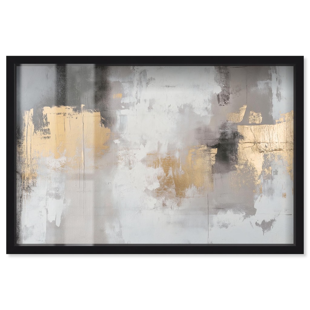 Gilded Gray I Shadowbox by Art Remedy
