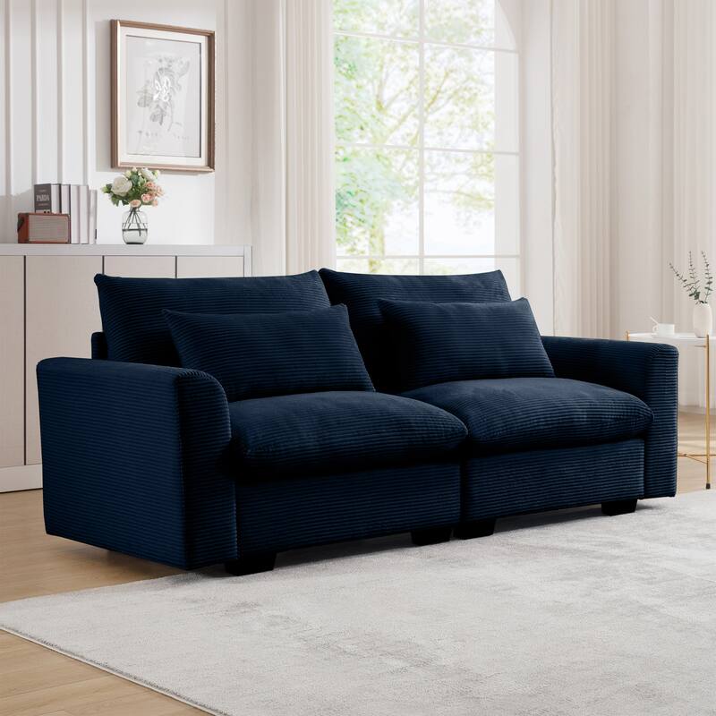 GDFStudio - Windsor Corduroy 2 Seater Sofa with Armrests