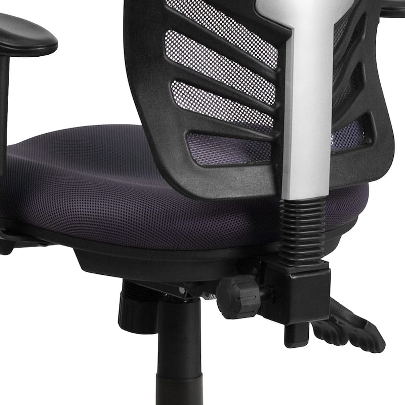 Mid-back Blue Mesh Adjustable Ergonomic Office Chair