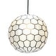preview thumbnail 19 of 56, Capiz Honeycomb Globe Pendant Light