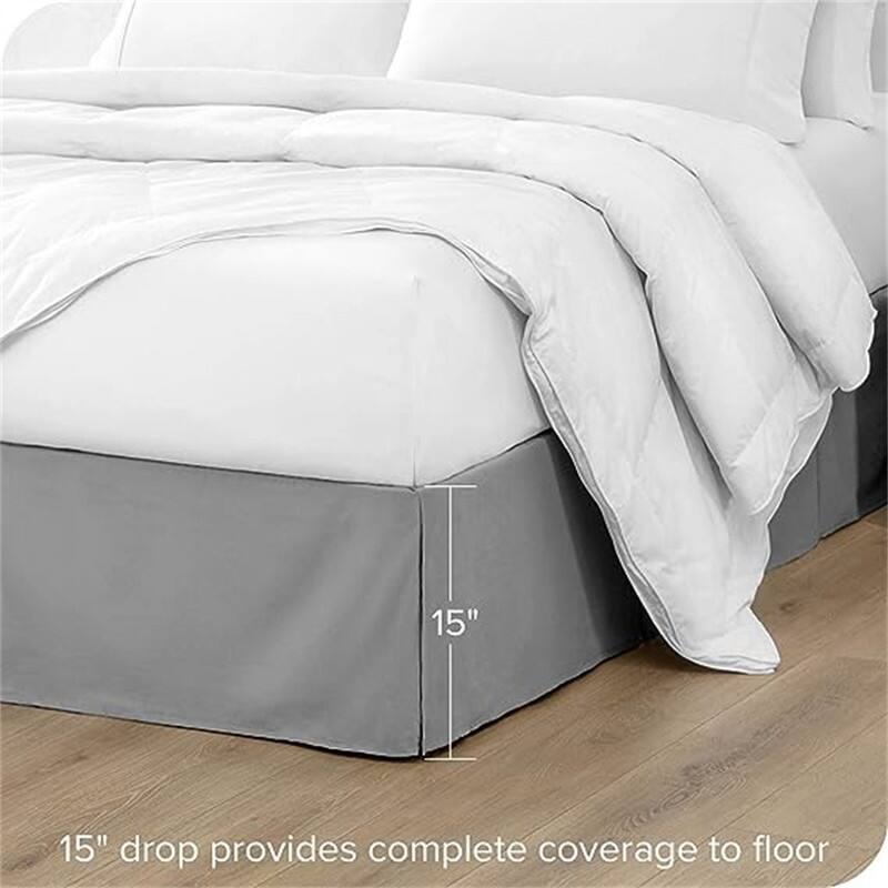 Pleated bed skirt