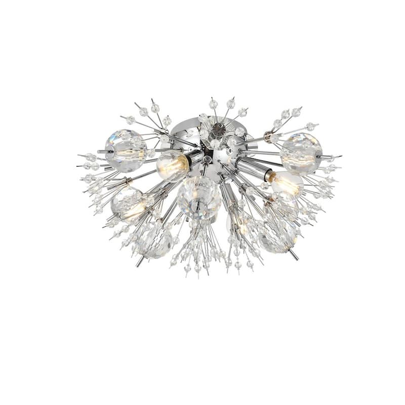 Victor 19 inch Crystal Starburst Wall Sconce - N/A