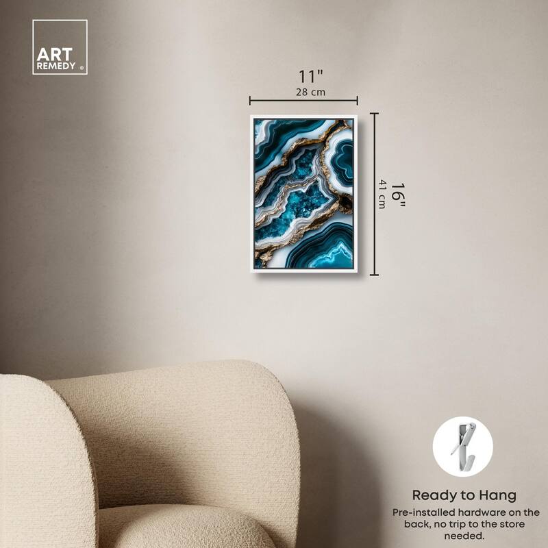 Teal Tides Treasure II Canvas by Art Remedy