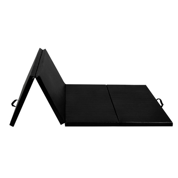 black fitness mat