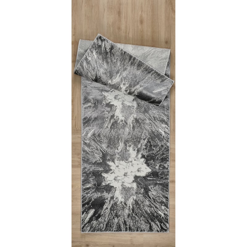 Inspire Collection Abstract Burst Area Rug