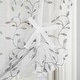 preview thumbnail 3 of 4, No. 918 Francine Embroidered Foliage Semi-Sheer Rod Pocket 1-Piece Window Tie-up Shade - 42" x 63"