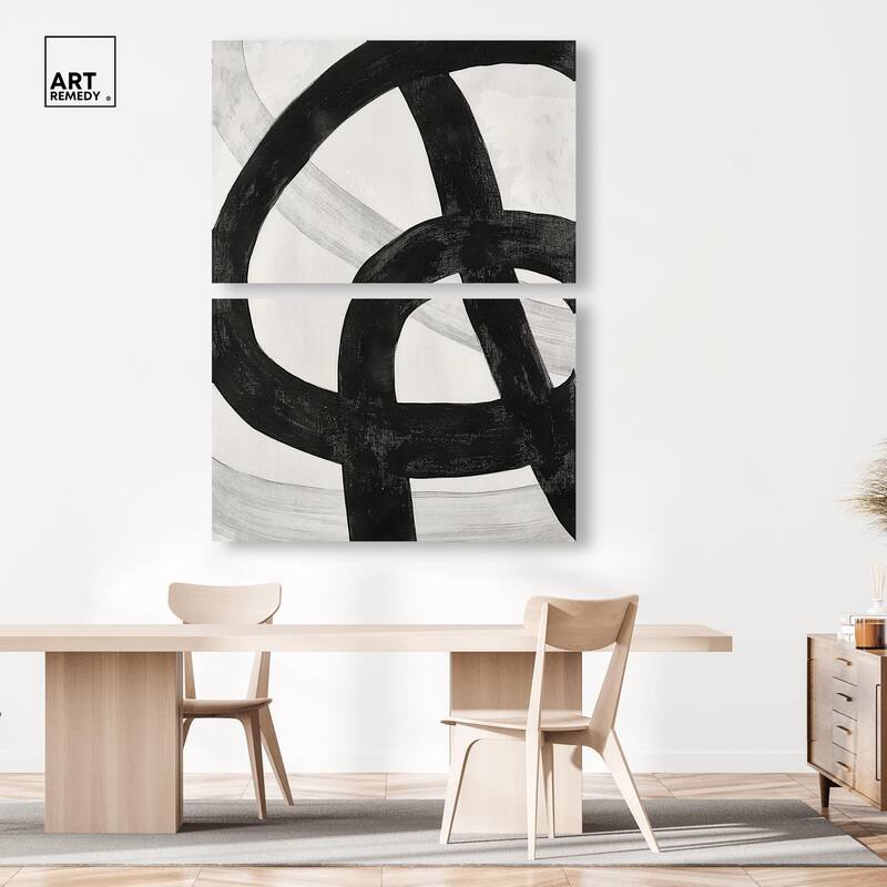 Infinite Loop II Canvas Set of 2 by Art Remedy, Gallery Wrapped