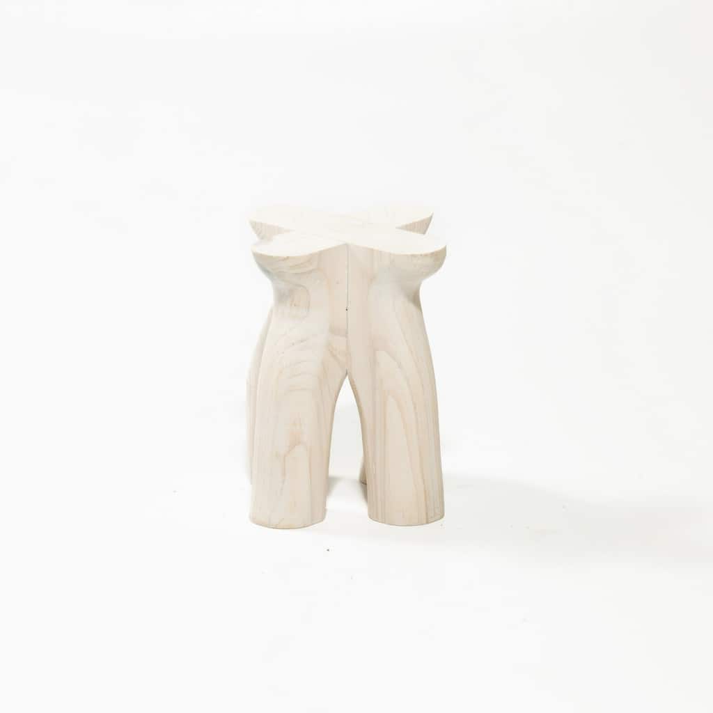 Small Wooden Pedestal Display Stand - 7.5" - White