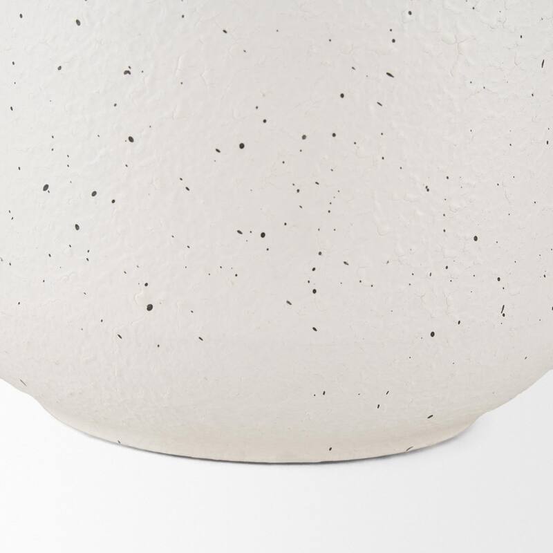 Treva White w/ Black Speckles Tall Vase