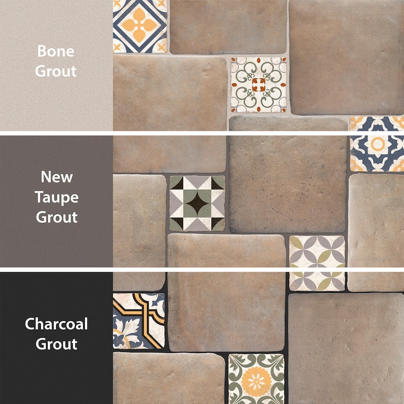 Merola Tile Benisa Marelle Teja with Aida Taco 11-7/8" x 17-3/4" Porcelain Floor and Wall Tile - Case (22 Tiles)