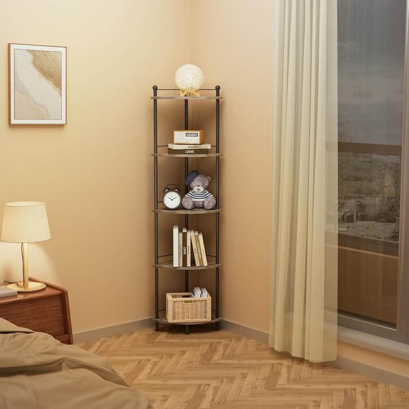 5-Tier Corner Shelf Stand for Bathroom