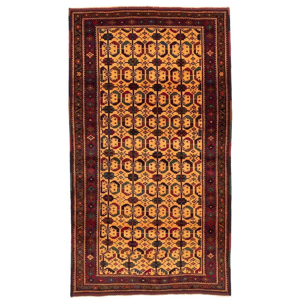 ECARPETGALLERY Hand-knotted Teimani Beige Wool Rug - 3'6 x 6'5