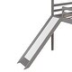 preview thumbnail 14 of 29, Imagination Twin Size House Kids Bed Wooden Loft Bed with Slide,Framehouse,Ladder and Guardrail