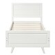 preview thumbnail 12 of 16, Twin Size Wooden Platform Bed with Vintage Headboard and Footboard, Solid Wood Slats Support, Adorable Style for Kids' Bedroom