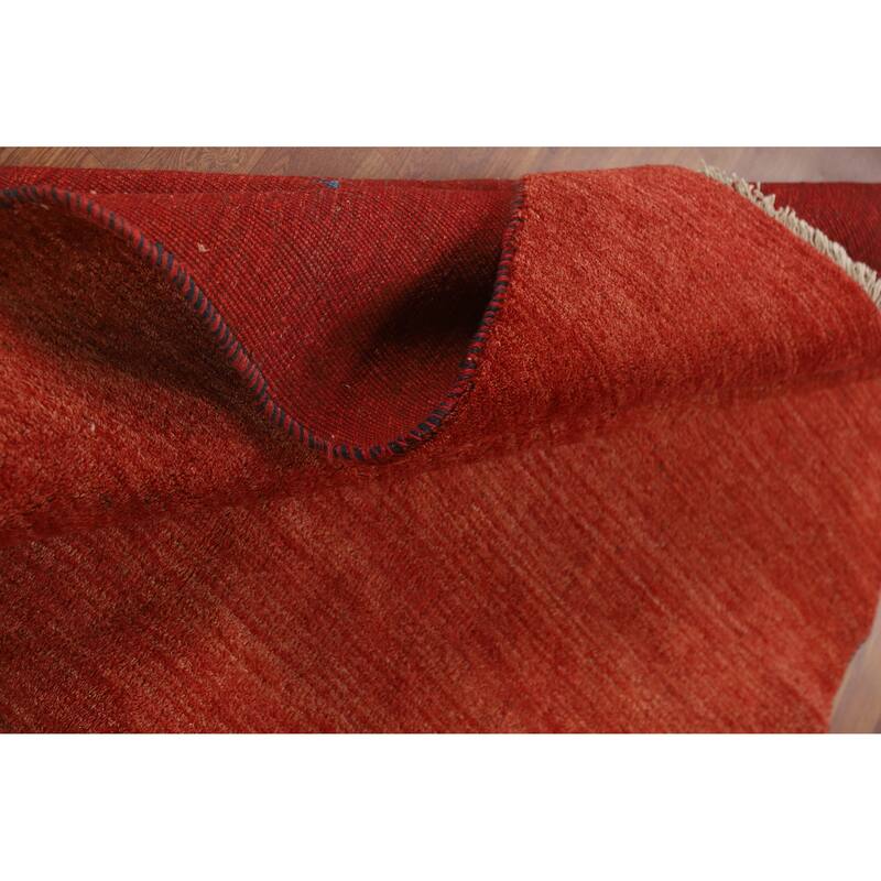 Tribal Gabbeh Persian Rug Handmade Wool Carpet - 5'8"x 7'4"