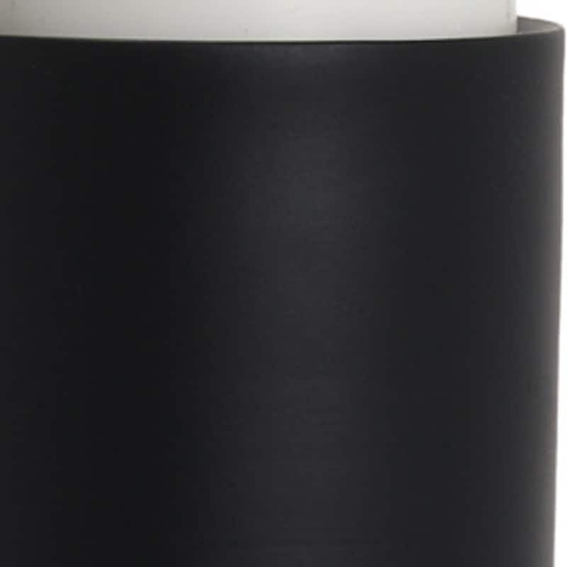 13" Black Metal Tabletop Pillar Candle Holder