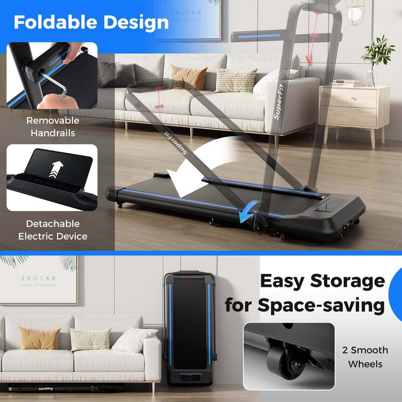 Walking Pad Treadmill 4 in 1 Under Desk Treadmill w/ App Control