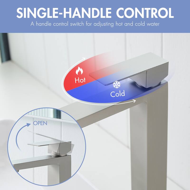 Bathroom Faucet With Pop Up Drain, Single Hole Bathroom Faucet Modern Single Handle Vanity Basin Faucet