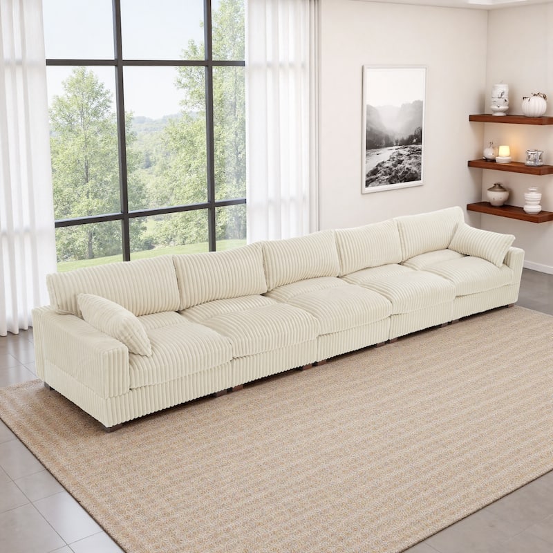 U-shaped Modular Sectional Set Upholstered Sofa Couch