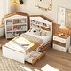 preview thumbnail 26 of 28, Twin Size Bedroom Sets House-Shaped Wooden Bed with Storage Drawers