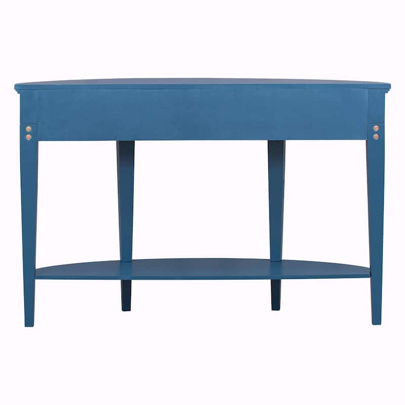 Modern Curved Console Table with 3 Drawers and 1 Shelf
