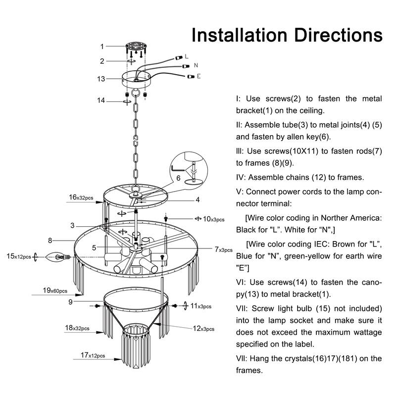 Exquisite Ceiling Lighting Crystal Chandeliers for Bedroom Foyer, Black Chandelier Flush Mount Ceiling Light Fixtures