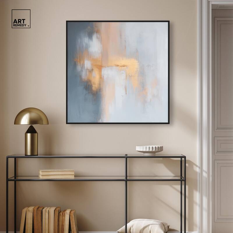 Coral Hues Canvas by Art Remedy