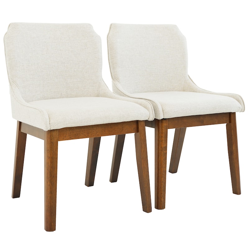 Merrion Upholstered Linen Fabric Dining Chair (Set of 2)
