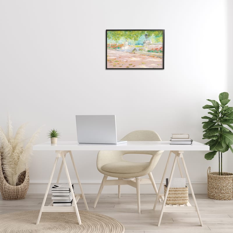 Stupell Summer Sunlight in Park Framed Giclee Art Design By LSR Design Studio