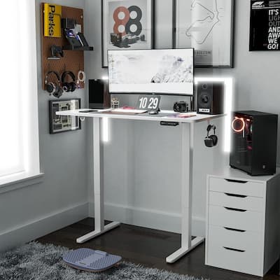 FEZIBO Electric Standing Desk, Height Adjustable Stand up Desk, Sit Stand Home Office Desk, Computer Desk