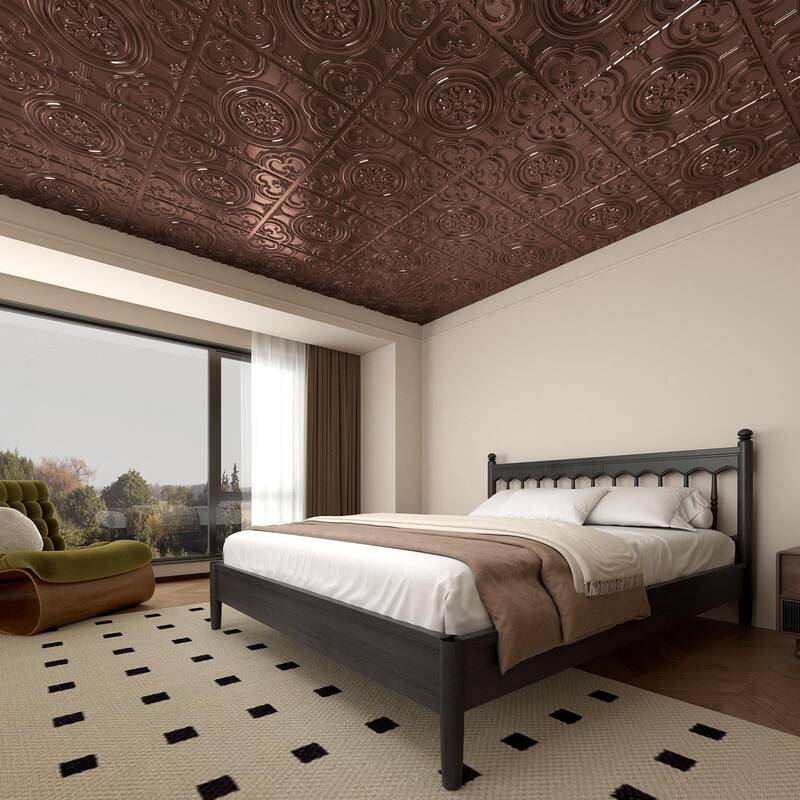 Atr3d 12 Pack 24"x24" 3D Wall Panel Ceiling Tiles Cover 48 Sq.Ft. for Home Decor