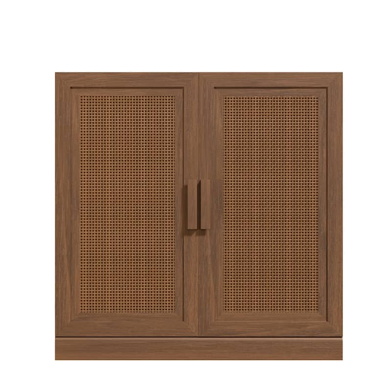 Modular Sideboard Cabinet with Storage Farmhouse Buffet Cabinet with Rattan Panels for Living Room Kitchen Dining Room Entryway