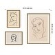 preview thumbnail 2 of 7, Kate and Laurel Henri Matisse Portrait 3 Piece Framed Wall Art Print Set by Nostalgia Prints