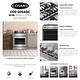 preview thumbnail 3 of 12, Cosmo 30 in. 5.0 cu. ft. Single Oven Gas Range with 5 Burner Cooktop and Heavy Duty Cast Iron Grates in Stainless Steel