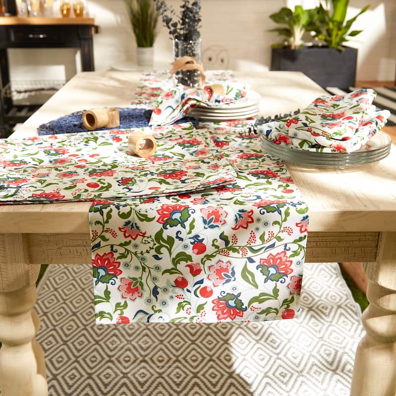 DII Garden Floral Print Outdoor Napkin (Set of 6)