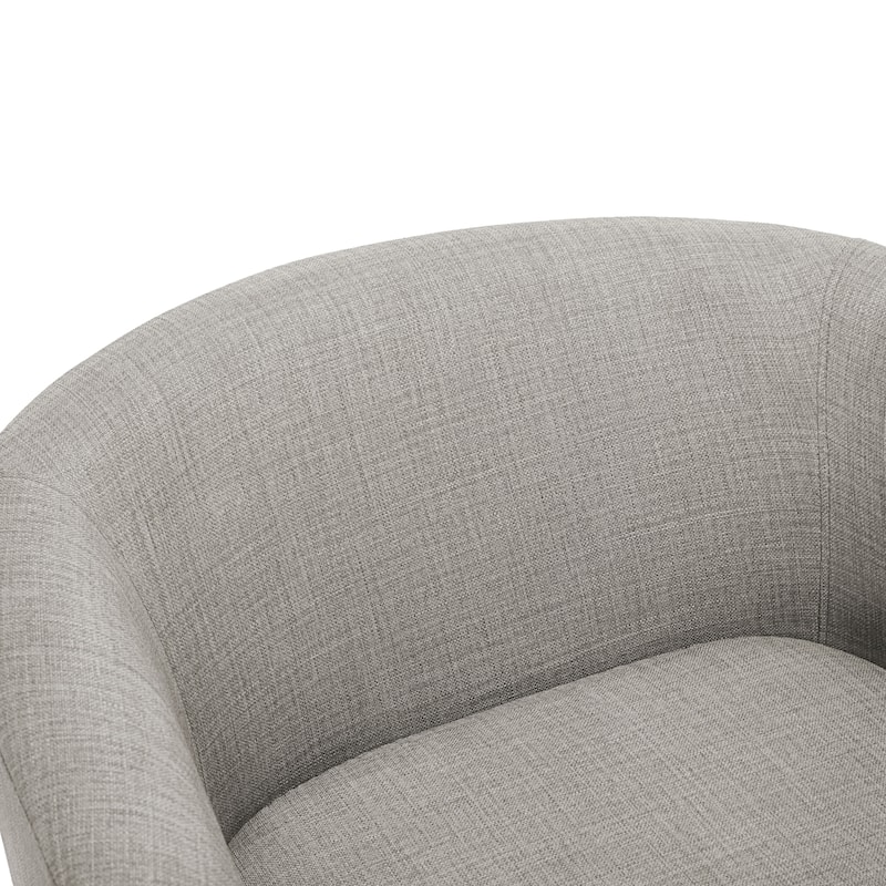 2 Set Round Barrel Chair 360-Degree Swivel Accent Chairs