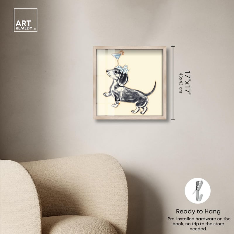 Martini Pup I Shadowbox by Art Remedy