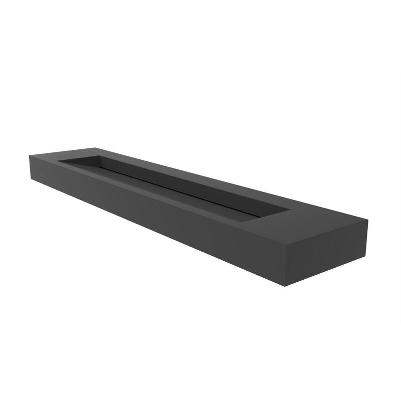 Pyramid Solid Surface Wall-Mounted Bathroom Sink