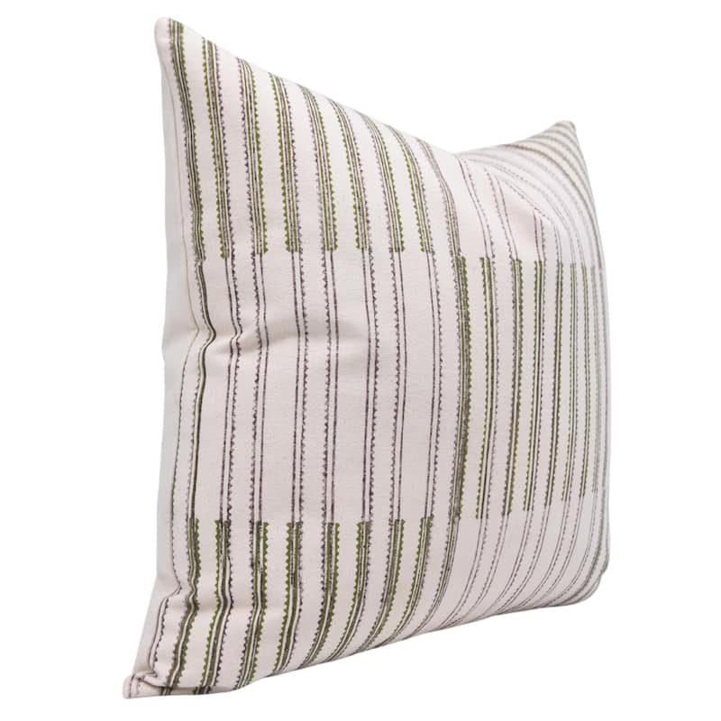 Cotton Outdoor Sofa Block print pillow Cover - Pahadi