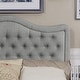 preview thumbnail 10 of 19, Moser Bay Murphy Grove Diamond Tufted Queen / King Upholstered Panel Bed